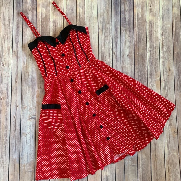 Hell Bunny Dresses & Skirts - Retro Polka Dot Minnie Dress Sz. S